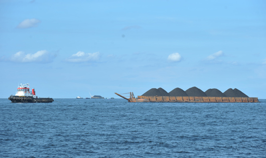 Barging (300 ft) To M. Jawa 30 NM To M. Berau 65 NM