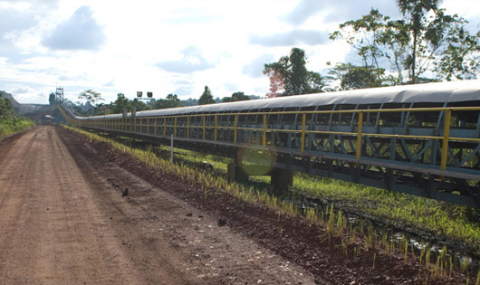 Overland Conveyor  (Distance: 5 km) Capacity:  1,700 mtph